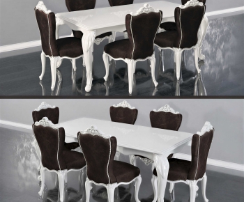 European Style Dining Table And Chairs-ID:117259984