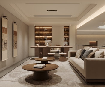 Modern A Living Room-ID:990528118