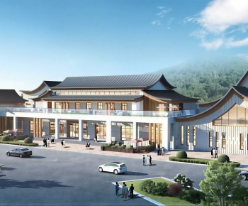 New Chinese Style Public Building-ID:309067019