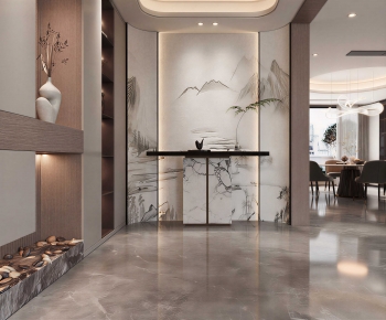 New Chinese Style Hallway-ID:792881972