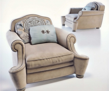European Style Single Sofa-ID:916397099