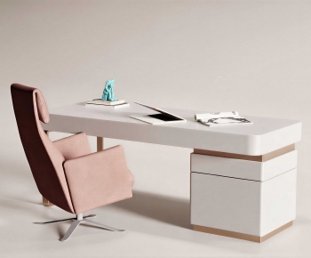 Modern Office Desk And Chair-ID:616801027