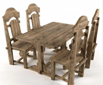 Wabi-sabi Style Dining Table And Chairs-ID:169689774