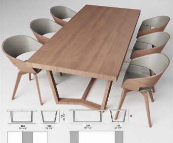 Nordic Style Dining Table And Chairs-ID:190489326