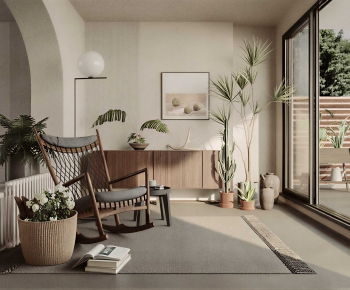 Wabi-sabi Style Leisure Balcony-ID:783265117