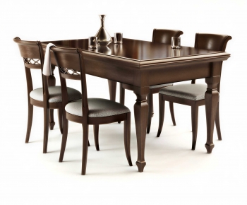 American Style Dining Table And Chairs-ID:337327963