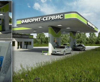 Modern Gas Station-ID:829730998