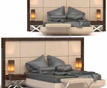 Modern Double Bed-ID:835535053