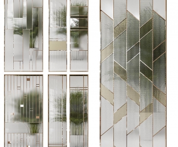 Modern Glass Screen Partition-ID:870572093