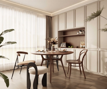Retro Style Dining Room-ID:130569981