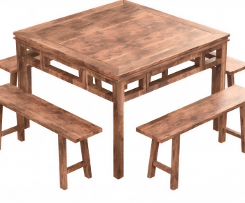 Chinese Style Dining Table And Chairs-ID:822130921