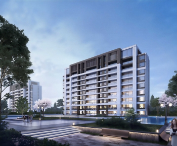 Modern Building Appearance-ID:406539922
