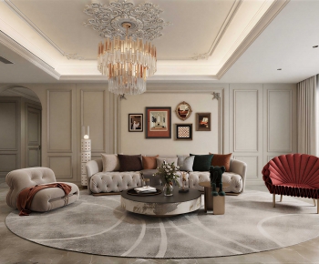 Modern A Living Room-ID:898790422