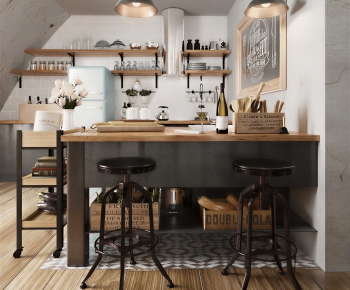 Industrial Style Dining Room-ID:959460733