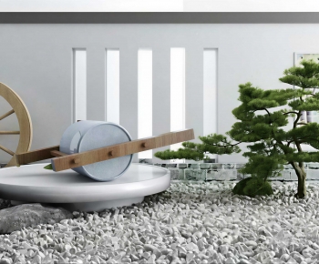 Japanese Style Rockery Waterscape-ID:651669576