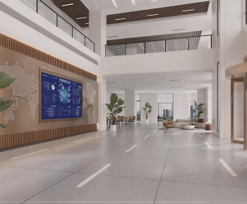 Modern Office Reception Desk-ID:836046935