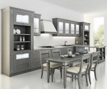 New Classical Style Open Kitchen-ID:364971259