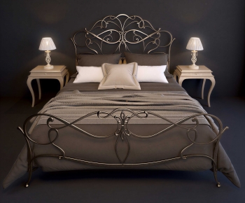 European Style Double Bed-ID:113281011