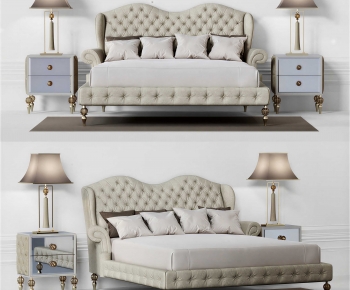 European Style Double Bed-ID:601448062