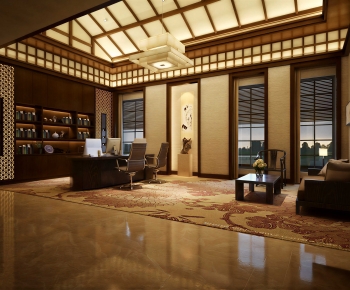 New Chinese Style Manager's Office-ID:269324065