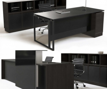 Modern Office Desk And Chair-ID:273890516