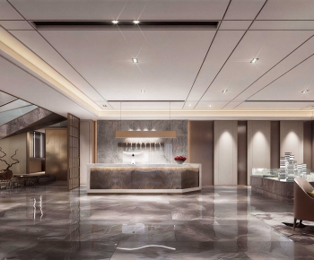 Modern Office Reception Desk-ID:454454909