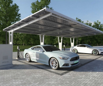 Modern Outdoor Parking Lot-ID:637082107