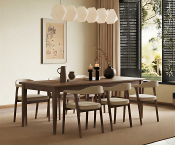 New Chinese Style Dining Table And Chairs-ID:377603056