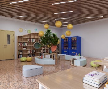 Modern Children's Reading Room-ID:501272927