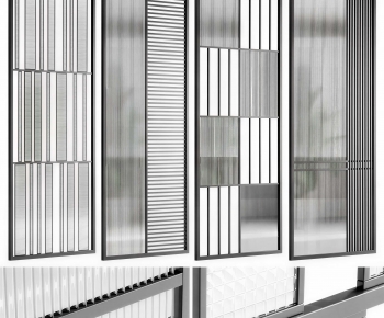 Modern Glass Screen Partition-ID:633466014