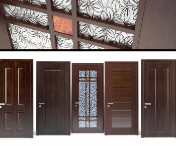 New Chinese Style Single Door-ID:616420038