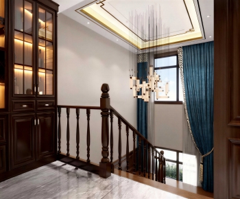 New Chinese Style Stairwell-ID:664987096