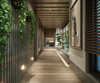 New Chinese Style Corridor-ID:661374094