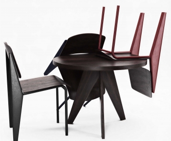 Modern Dining Table And Chairs-ID:695781952