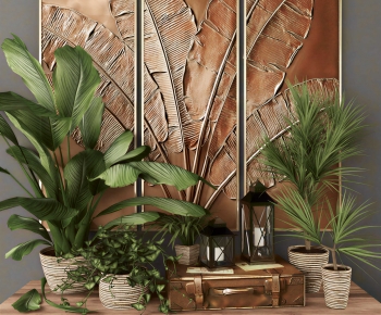Modern Ground Green Plant Potted Plants-ID:963363897