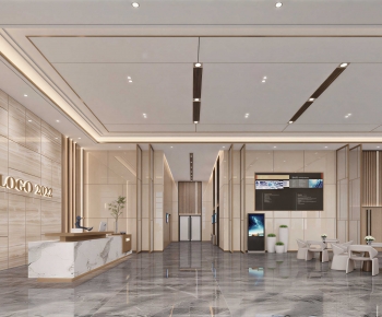 Modern Office Reception Desk-ID:997286083