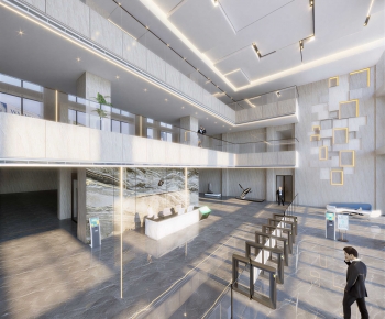 Modern Office Reception Desk-ID:545789965