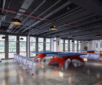 Industrial Style Table Tennis Arena-ID:167943006