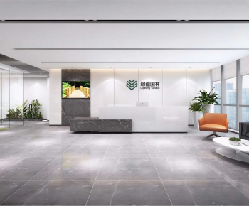 Modern Office Reception Desk-ID:399068122