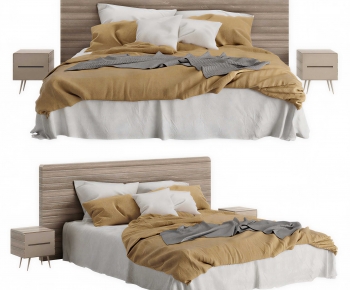 Modern Double Bed-ID:309132102