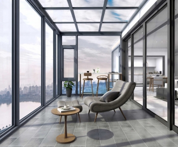 Modern Glass Sun Room-ID:659053095