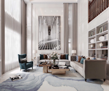 Modern A Living Room-ID:749849082