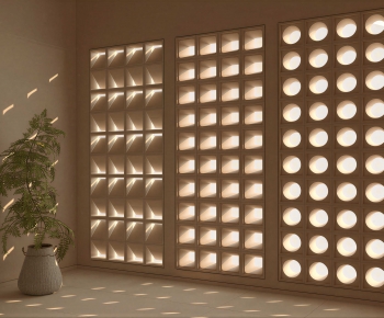 Modern Cement Brick Screen Partition-ID:189149492