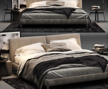 Modern Double Bed-ID:736588009