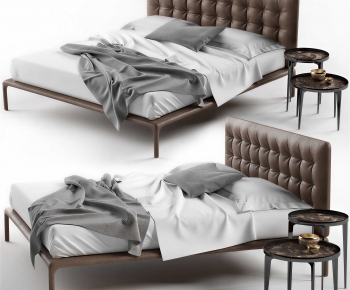 Modern Double Bed-ID:587132936