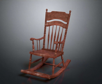 New Chinese Style Rocking Chair-ID:399310668