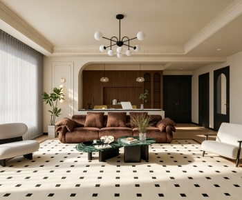 Wabi-sabi Style A Living Room-ID:201711893