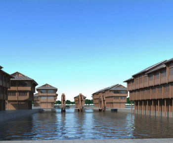 New Chinese Style Appearance Of Commercial Building-ID:174345027