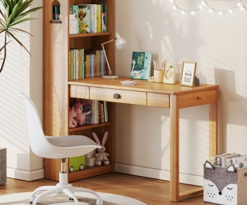 Modern Computer Desk And Chair-ID:251862056