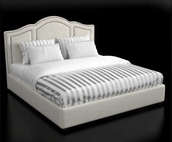 Modern Double Bed-ID:321703918